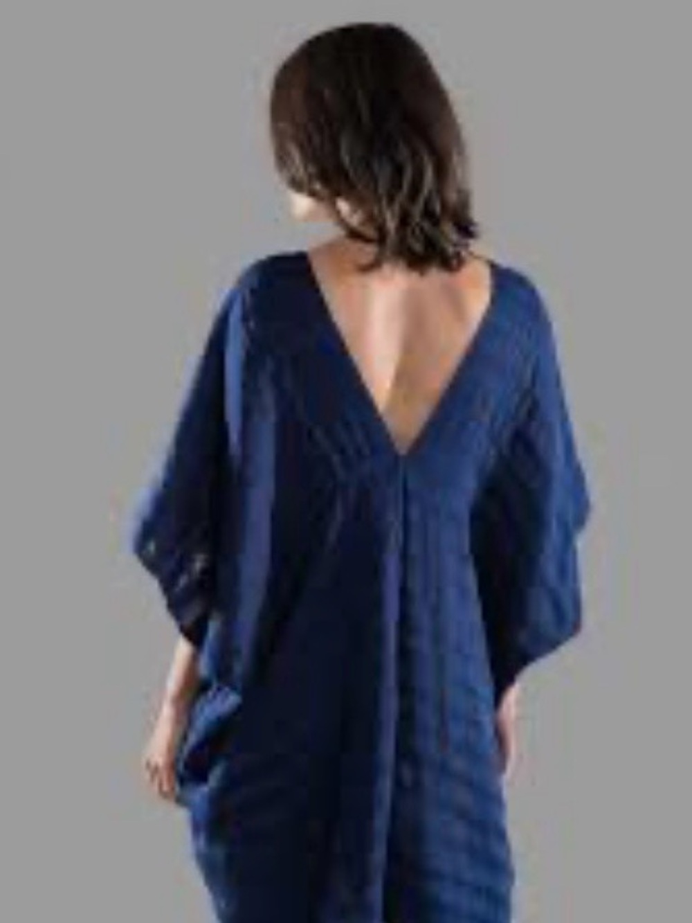 Vintage ROMAN KEFLAY Navy Blue Dress